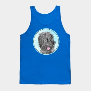 Black Russian Terrier Painting - Cute Original Dog Art Tank Top